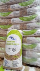 NRW Holzpellets Sackware auf Palette – 990 kg – DINplus