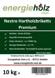 Runde Harholzbriketts – Premiumqualität