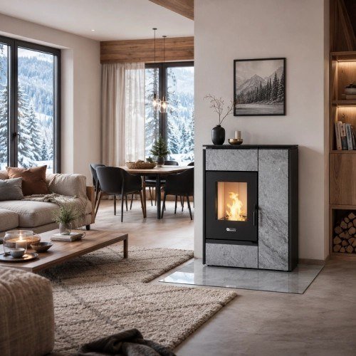 Hybridofen La Nordica Extraflame Margaret 10 kW – Bild 2