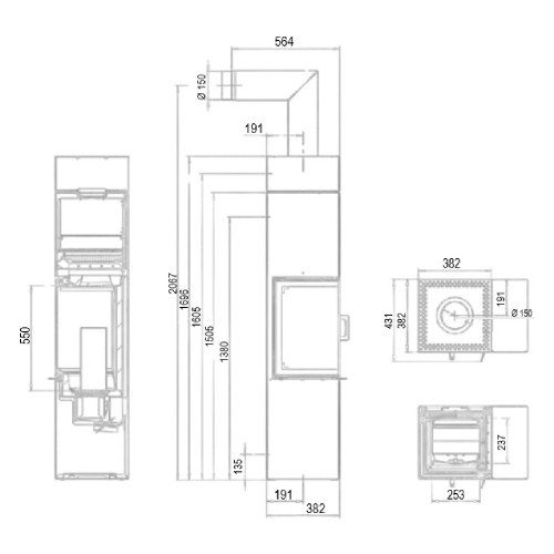 Kaminofen Austroflamm Slim 4.0 | 5 kW – Bild 4