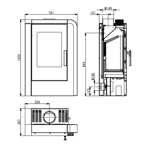 Kaminofen Haas und Sohn ARUBA easy 6 kW – Bild 3