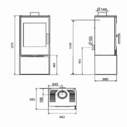 Kaminofen Haas und Sohn INZELL easy 6 kW – Bild 3