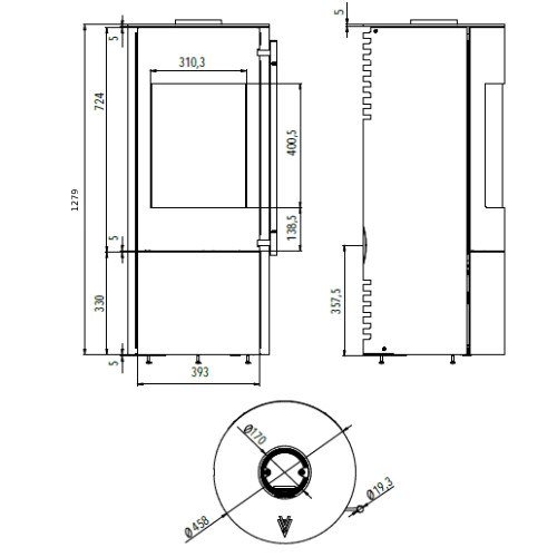 Kaminofen Haas und Sohn LURE hsc 5,5 kW – Bild 3