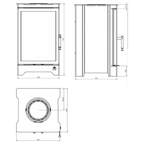 Kaminofen Hitze Lynx B 6,5 kW – Bild 8