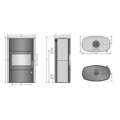 Kaminofen Justus Agero W+ 7 kW Speicherofen – Bild 7