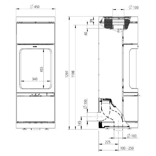 Kaminofen Leda Novia Plus 6 kW Speicherofen – Bild 5