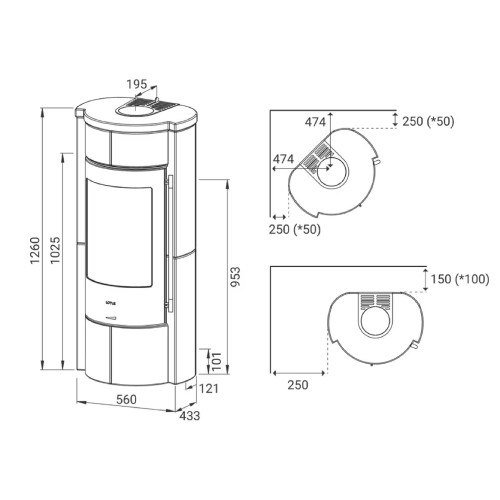 Kaminofen Lotus Prestige M 5 kW Speicherofen – Bild 3