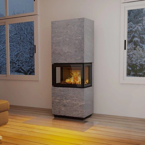 Kaminofen Lotus Visto 3 | 5,4 kW Speicherofen – Bild 2