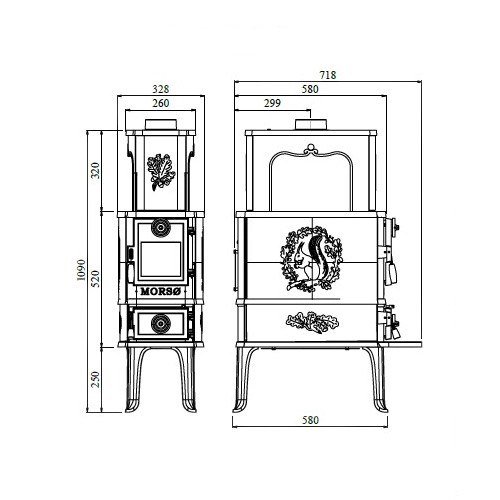 Kaminofen Morsoe 2B Classic 8,2 kW – Bild 5