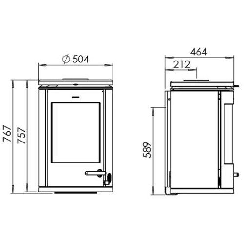 Kaminofen Morsoe 7870 | 7,3 kW – Bild 4