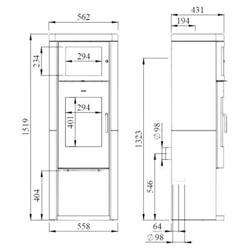 Kaminofen Morsoe 8259 | 7 kW Speckstein – Bild 5