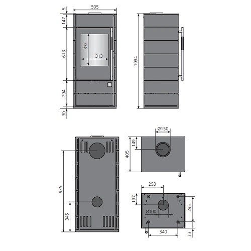 Kaminofen Oranier Teja (W+) 6 kW – Bild 3