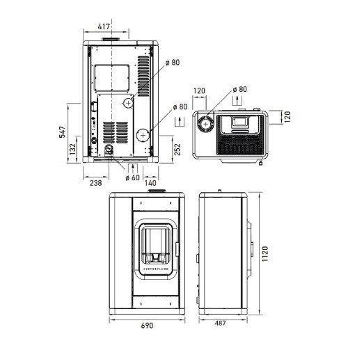 Pelletofen Austroflamm Ruby 8 kW – Bild 6