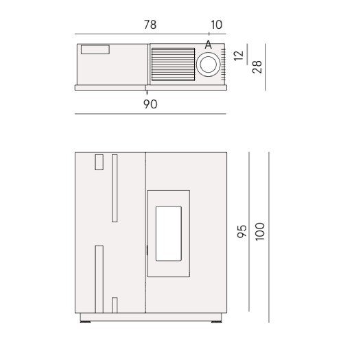 Pelletofen Cadel Baggy 7 Up-Twin 6,9 kW – Bild 2