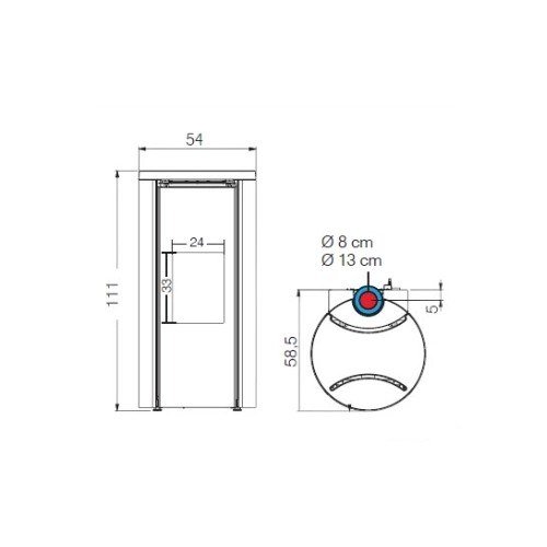 Pelletofen Edilkamin Celia Air Tight C 7,2 kW – Bild 4
