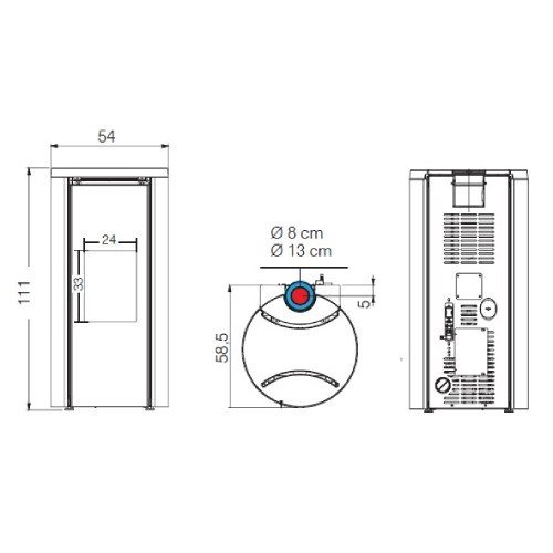 Pelletofen Edilkamin Celia Air Tight C Magic 7,2 kW – Bild 4