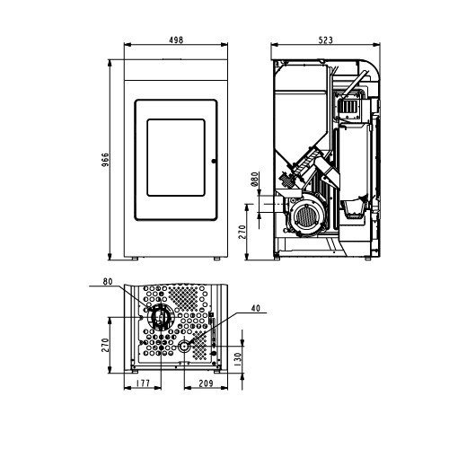Pelletofen Haas und Sohn HSP 2.rounded 8,6 kW – Bild 3