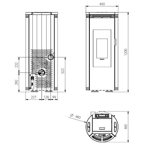 Pelletofen La Nordica Extraflame Amika Evo 8 kW – Bild 3