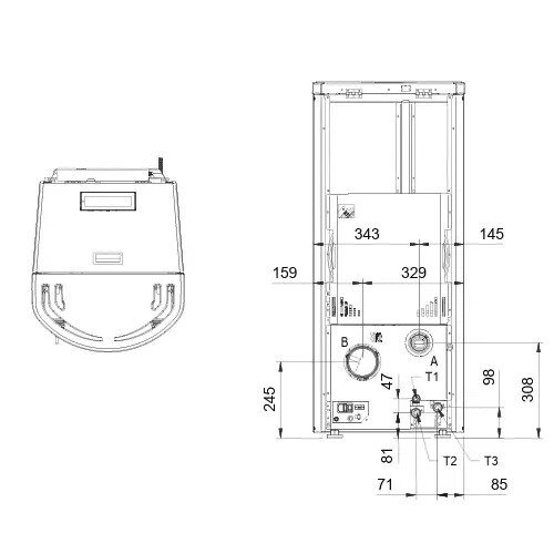 Pelletofen La Nordica Extraflame Costanza Idro 5.0 | 16 kW wasserführend – Bild 4