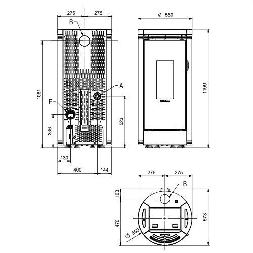 Pelletofen La Nordica Extraflame Debby Plus Evo 9 kW – Bild 3