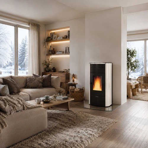 Pelletofen La Nordica Extraflame Raffaella Idro H18 5.0 | 23,6 kW wasserführend – Bild 2
