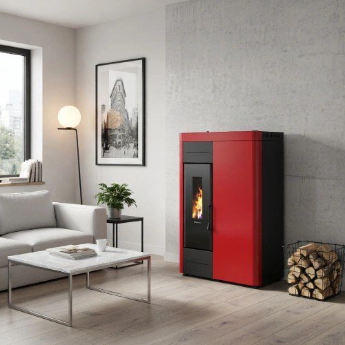 Pelletofen La Nordica Extraflame Virna Idro 14,5 kW wasserführend – Bild 2