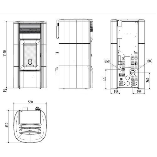 Pelletofen MCZ SUITE Comfort Air 12 M3 11,9 kW – Bild 6