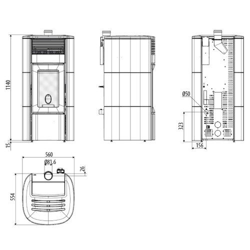 Pelletofen MCZ SUITE Comfort Air 12 UP! M3 11,9 kW – Bild 3