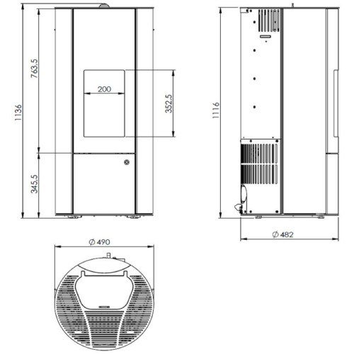 Pelletofen Olsberg Inara 3.0 | 6 kW raumluftunabhängig – Bild 3
