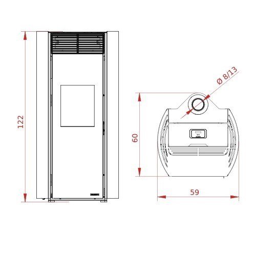 Pelletofen Palazzetti Ecofire Clelia TC US 12 kW – Bild 3