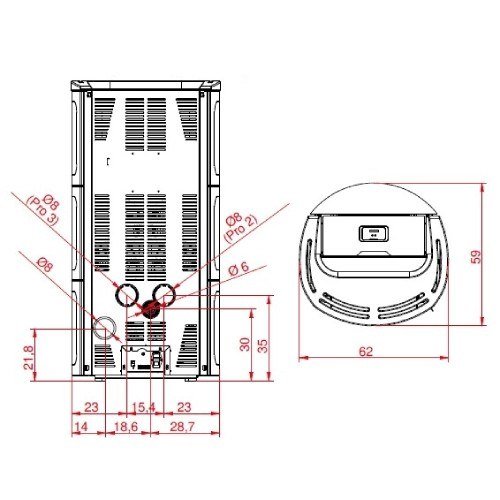 Pelletofen Palazzetti Ecofire Nadine 9 kW – Bild 3