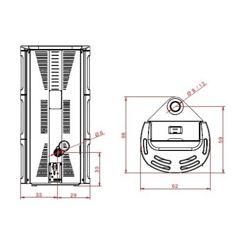 Pelletofen Palazzetti Ecofire Nadine TC 9 US Pro 2 | 9,3 kW – Bild 3
